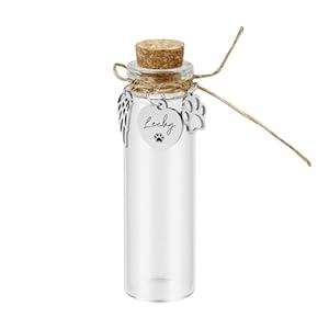 Malihome CWBL15 Gedenkflasche für Tierhaare