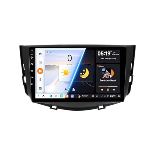 Autoradio Android 14 Lifan X60 (2011-2016) Écran Tactile 9 Pouces 2DIN GPS Bluetooth Wi-Fi D7 2Go 32Go