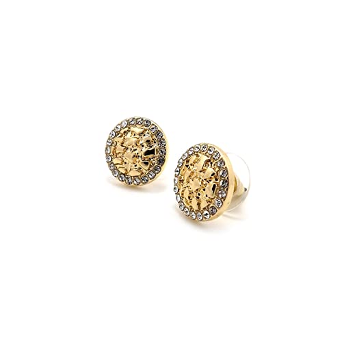 Unisex Round, Africa Nugget Earring Cookie Earring Surgical Steel Post Stud Earring4