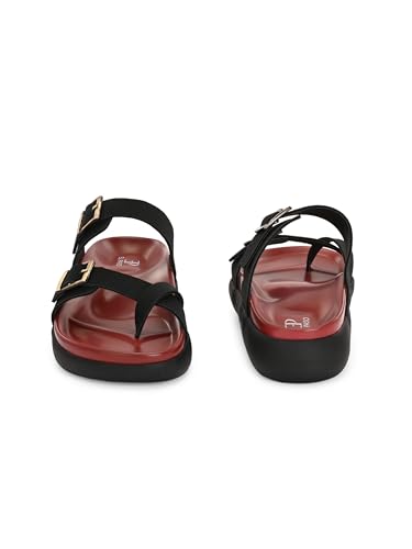 Image of EL PASO Women Red Faux Leather Casual Slip On Flats EPW5755 P