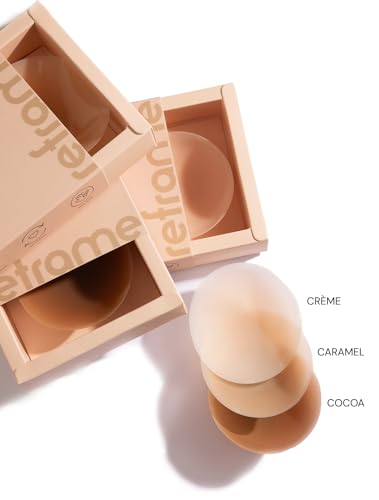 Image of Reframe Grip-It No Glue Nipple Covers | Reusable, Sweatproof, Waterproof | Non Adhesive Nipple Pasties for Women (1 Pair)