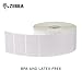 Zebra 2.25 x 1.25 in Direct Thermal Paper Labels Z-Perform 2000D Permanent Adhesive Shipping Labels 1 in Core 6 Rolls 10031635SP