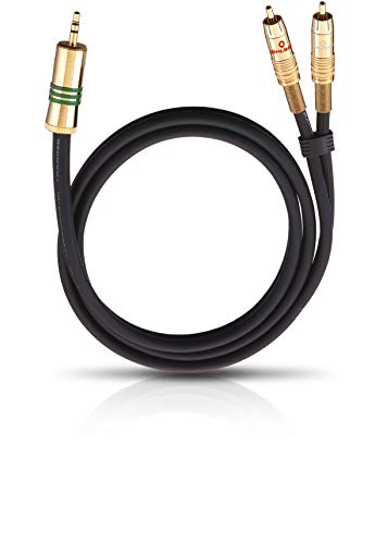 Câble audio OEHLBACH NF 1 Jack vers RCA pour brancher un PC sur une chaîne hi-fi
