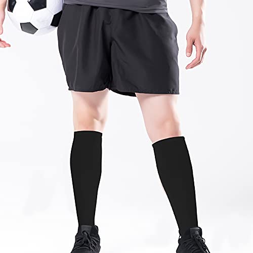 Dxhycc 4 Pairs Knee High Socks Casual Solid Knit Knee Socks For Men And Womens thumb #5