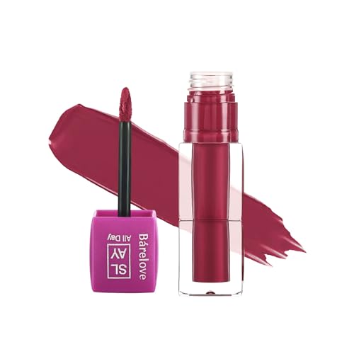 Image of BARELOVE SLAY All Day Non-Drying Liquid Lipstick for Women with Matte Finish One Swipe Application | Highly Pigmented |Smooth Glide Formula | Long Lasting | Transferproof | 12 ml | 822-OXEN RED