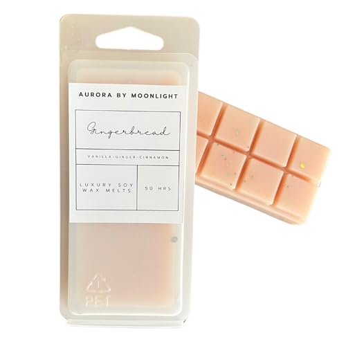 Sweet Soy Wax Melt | Winter Gingerbread Scented Fresh Bakery Aroma | Home Fragrance | Strong Long Lasting Scent | Festive Cosy Home Freshener | Handmade in the UK