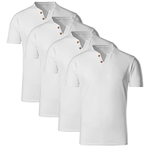 T-Shirt pour Hommes Henley VERAVANT idéal pour le look casual