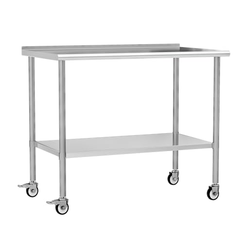 Chingoo Stainless Steel Work Table with Wheels