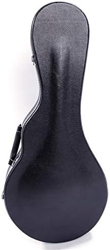 F-Style Mandolin Case in Leather Wood, Black