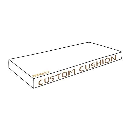 ROFIELTY Custom Size Bench Cushion Patio Bench Seating Cushion Indoor Bench Cushion Outdoor/Indoor Bench/Swing Cushion Porch Swing Cushion Bench Pads (Custom Size)