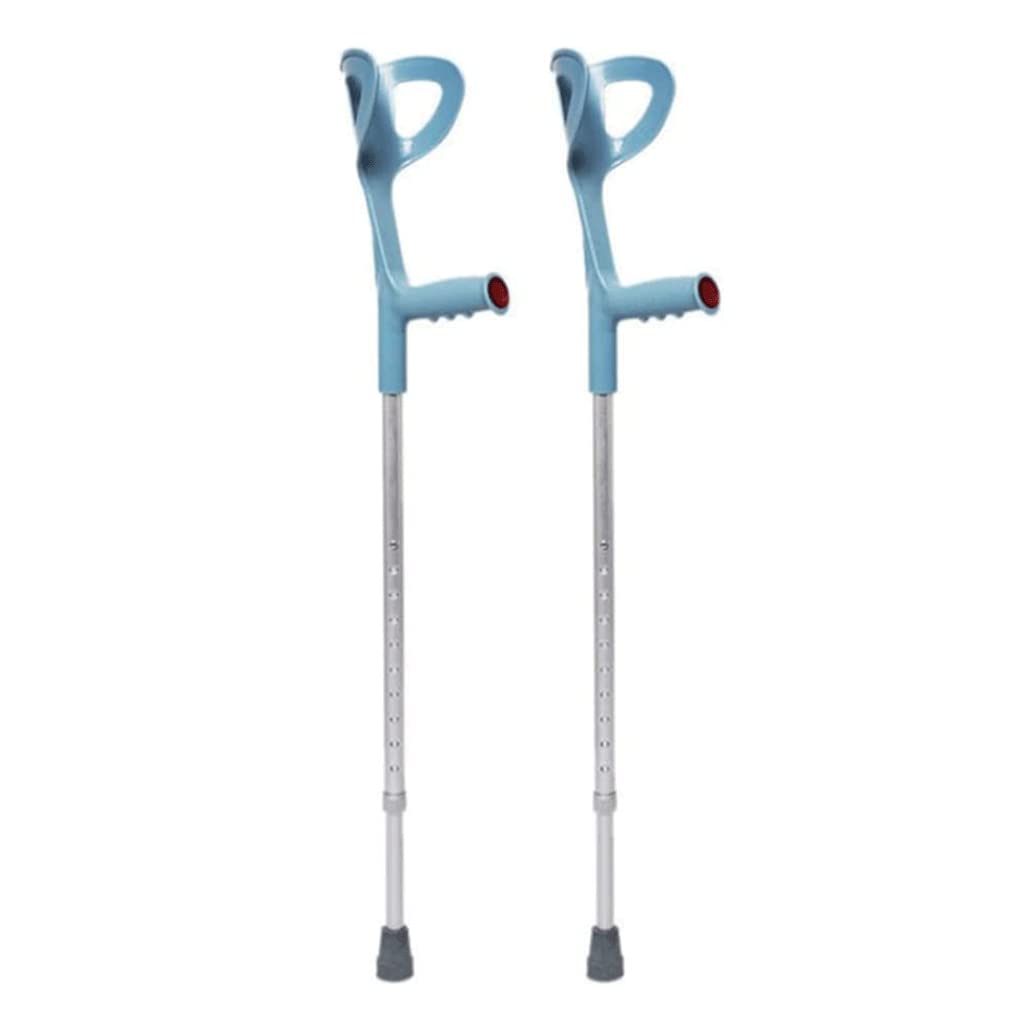 Muletas de antebrazo para Adultos Bastones de Aluminio Ligeros Bastones de Altura Ajustable para Personas de 150 a 185 cm
