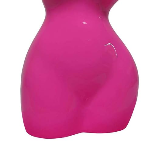 Figura torso femenino de resina rosa brillante 16 in miniatura 5