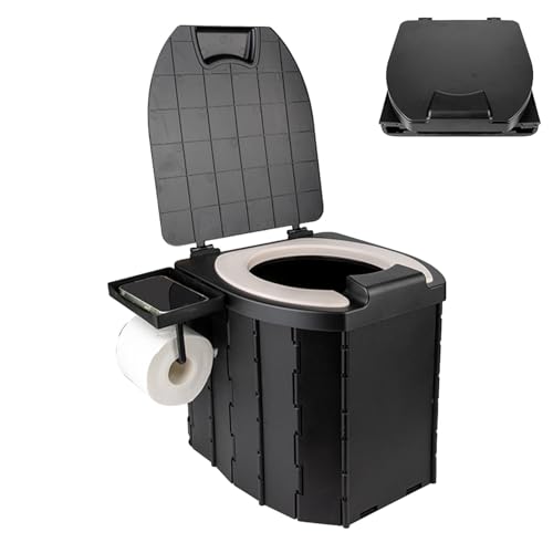 Aseo Al Aire Libre Camping - Inodoros Portátiles | Aseos Altos Para Camping | Inodoros Portátiles Plegables, Inodoros De Viaje Porta Potty Loo, Inodoros Portátiles Mejorados para Largos