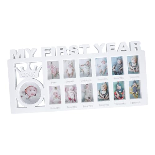 BESTonZON Bebã© First Year Baby Photo Frame 12 Month Milestone Frame Plastic Photo Frame Unique Baby Present
