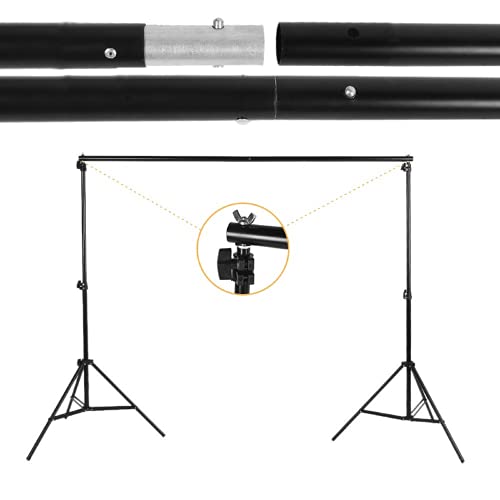 PQXOER Fotografie-Hintergrund-Set, 2 x 3 m, verstellbar, Aluminium-Legierung, Hintergrund-Ständer, Fotohintergrund… – Bild 6