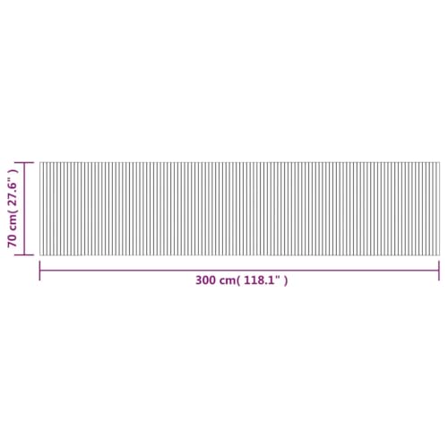 Tapis en bambou rectangulaire pour sol glissant et usé - 3