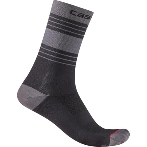 CASTELLI Simbolo 15 Sock, Dark Gray/Black, S/M