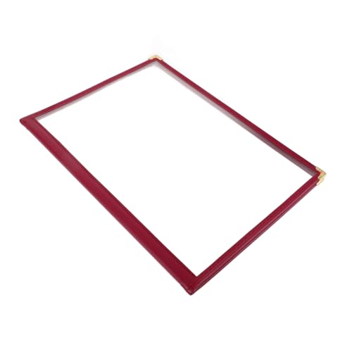 PRETYZOOM Commercial Grade Menu Holder 4 Page 8 View Menu Book for Restaurant Folders