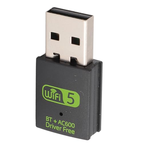 Adaptador WiFi USB, 600 Mbps, doble banda USB, dongle de red inalámbrica USB para ordenador portátil, 2 en 1, wifi y modo AP, sin controladores, chipset RTL8821CU