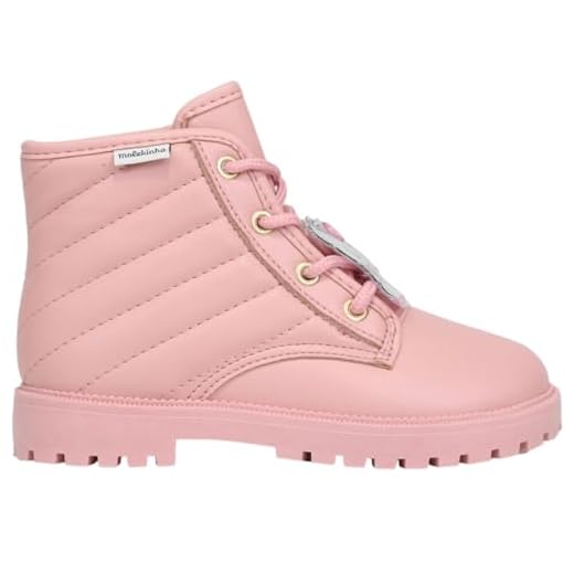 Bota Coturno Infantil Menina Casual Tratorado com Pingente Molekinha 2126.522