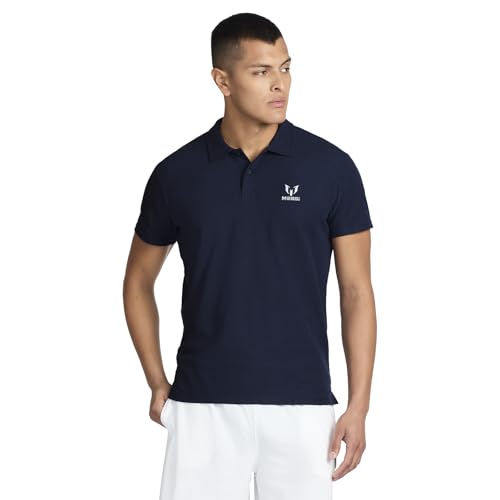 Camiseta polo para hombre de estilo casual de Messi, camisa con cuello y logo, ajuste cómodo miniatura 3