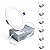 Ensenior 6 Pack 4 Inch LED Recessed Light, Dimmable, 5000K Daylight, 750LM High Brightness, 9W 120V, Damp Rated, Ultra-Thin Canless Wafer Ceiling Light - ETL & FCC & IC