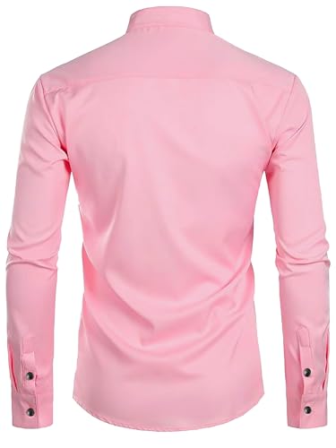 Image of Men's Slim Fit Beige Color Cotton Blend Casual Shirt
