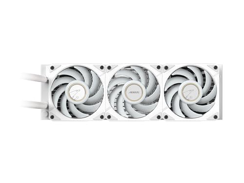 Image of AORUS WATERFORCE X II 360 ICE Liquid CPU Cooler, 360mm Radiator with 3X 120mm Low Noise ARGB Fans, Compatible with Intel LGA1851, LGA1700, and AMD AM5 (GP-AORUS WATERFORCE X II 360 ICE)