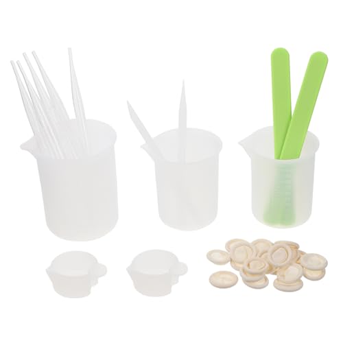 OSALADI 1Set DIY Crystal Epoxy Silicone Cup Measuring Cup Tool