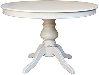 Artigiani Veneti Riuniti Made in Italy Tavolo Tondo con allunghe Stile Luigi Filippo 110 cm