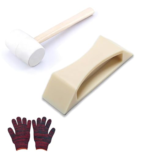 Floor Gap Fixer Tool, Plank Grabber for Vinyl Plank, Laminate, LVP, LVT, Hardwood, Engineered Wood Flooring Repair (Including Rubber Hammer)
