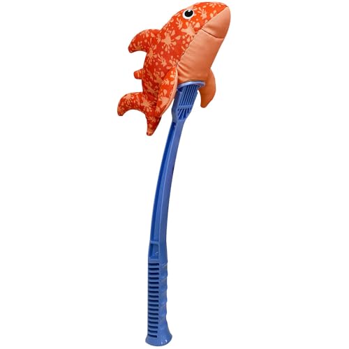 HUNTER Hundespielzeug Splash FLINGERZ Hai, schwimmfähiges Neopren, mit Schleuderstab kombinierbar, ideal für Strand & Wasser, gut sichtbar, waschbar bei 30 °C, Größe: 23 cm