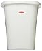 Rubbermaid Rechteckiger offener Abfallkorb, 3 Gallonen Mülleimer, weiß, für Schlafzimmer, Badezimmer, Büro