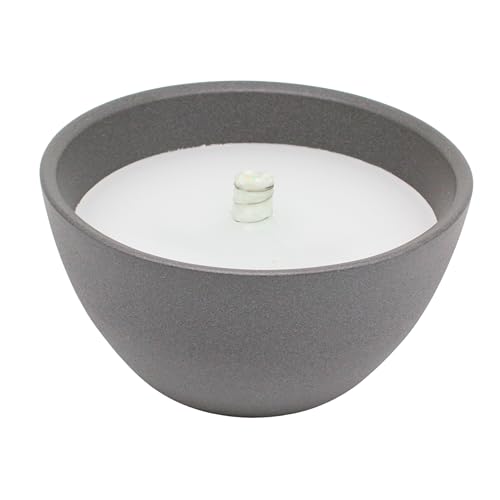 Schwabenfire Spezial Outdoor Kerze Terrakotta Anthrazit 23cm mit unendlichem Dauerdocht Wachsfresser für Kerzenreste große Outdoorkerze Windlicht...