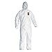 Hooded Disp. Coveralls, White, 4XL, PK25
