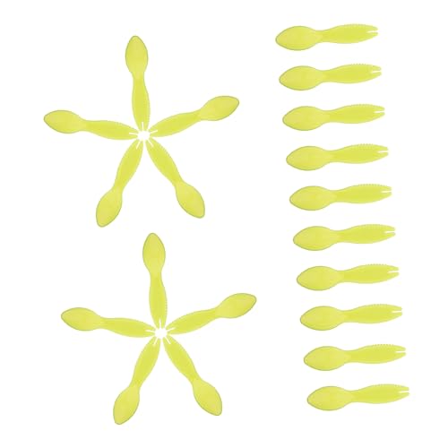 Toyvian 20 pièces Ustensiles Cuisine Multifonctions Cuillères Kiwi Plastique Ergonomiques pour Épluchage et Découpe Facile des Fruits comme Kiwi et Agrumes