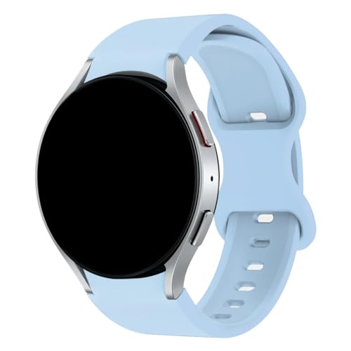 [�����ȓX] ���ԂȂ��X�g���b�v �ɓK��Samsung Galaxy Watch7 6 5 4 44/40mm �N���V�b�N 42/46/43/47mm �X�|�[�c �V���R�� 20mm �o���h Watch5 Pro 45mm �u���X���b�g(Light blue