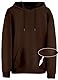 STARK SOUL Hoodie Blank - Kapuzen-Sweater Unisex | 270 GSM - innen angeraut - Baumwolle braun Gr XL