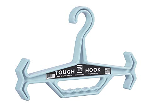 Tough Hook | Heavy Duty, Multipurpose Gear Hanger | 150 lb Load Capacity | Made in USA | High-Impact Plastic for Extreme Durability (Luxury Blue)