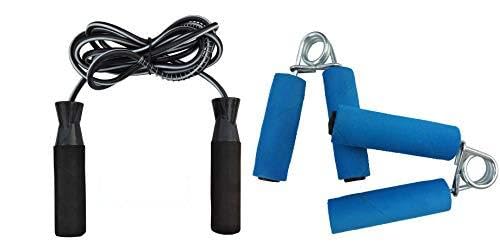 Shivgan Workout Skipping Rope and Handgrip for Men Women Combo Pack of 2 Black and Blue (B07Z66NQXN) Amazon Price History, Amazon Price Tracker