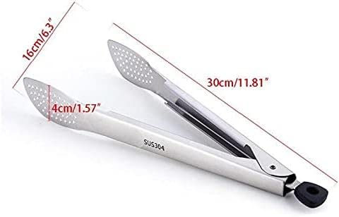 Pinzas for cocinar de 304, pinzas for alimentos de rango ajustable, pinzas for cocinar barbacoa, pinzas for carne, barbacoa, repostería, abrazadera for pan, utensilios de cocina, alicates
