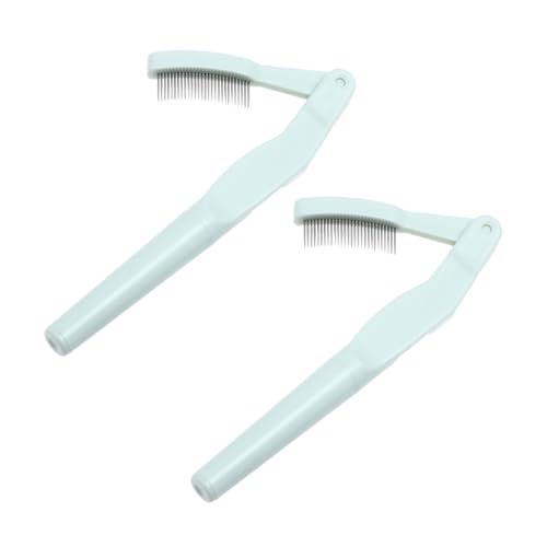 WOFASHPURET Trifold Eyelash Grooming Comb Brush Beauty Tool for Lash Separation Random Color