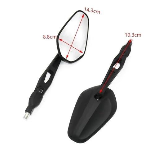 Espejo retrovisor universal de moto 8mm 10mm ABS para Ducati 748 2