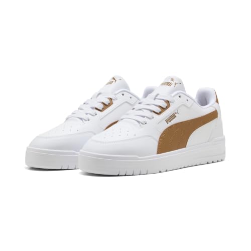 PUMA Erwachsene Shuffle Downtown Sneakers 37, White Kona Brown – Ansicht 1