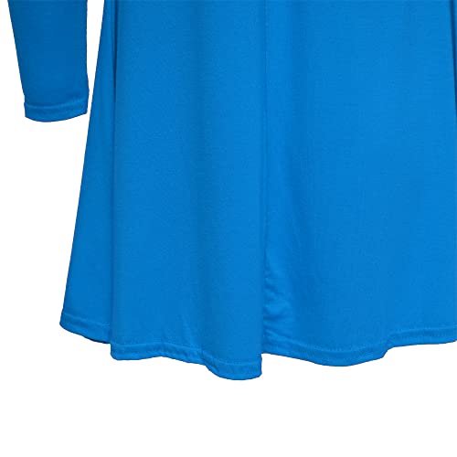 Loxdonz Girls Long Sleeve Skater Dress Swing Flared Casual Dress for 4-13 Years Kids4