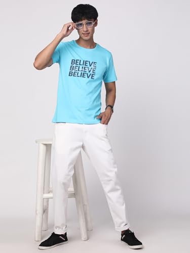 Image of ADRO Tshirt for Men | Printed T Shirt for Men | 100% Cotton Regular Fit T-Shirt |Printed T Shirt
