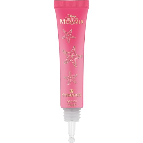essence Blush in siero Disney THE LITTLE MERMAID, Ultra pigmentato, risultato istantaneo, naturale, rugiadosa (17ml)