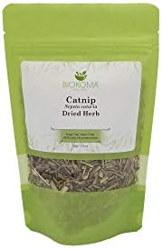Biokoma Pure and Natural Catnip Dried Herb 50g (1.76oz) in Resealable Moisture Proof Pouch - Herbal Tea, No Additives, No Preservatives, Kosher