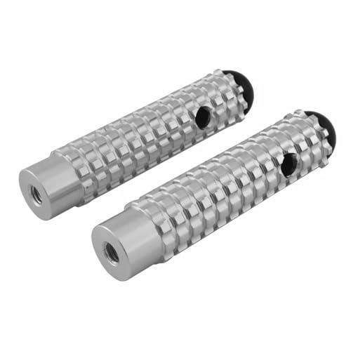 Repose-pieds course M8 argent de 106 mm pour les journées de roulage sur circuit moto