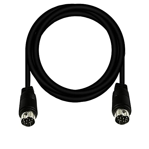 Traovien Mini-DIN 10-Pin Male to Male Audio Cable for TV Receiver Monitor Projector Audio and Video Receiver etc (Mini 10Pin 10Ft Male to Male)
